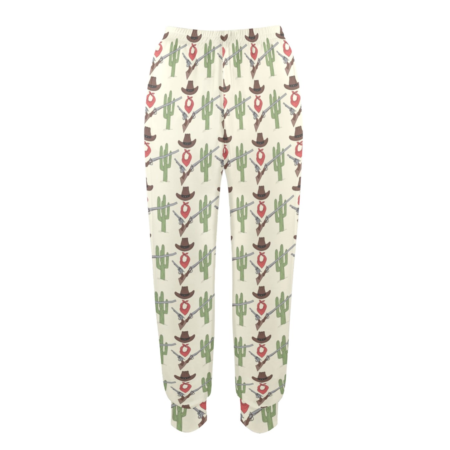 Western Cowboy Print Women's Casual Track Pants