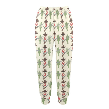 Western Cowboy Print Women's Casual Track Pants