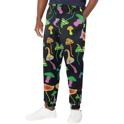 Psychedelic Mushroom Pattern Print Design A02 Men's Casual Track Pants