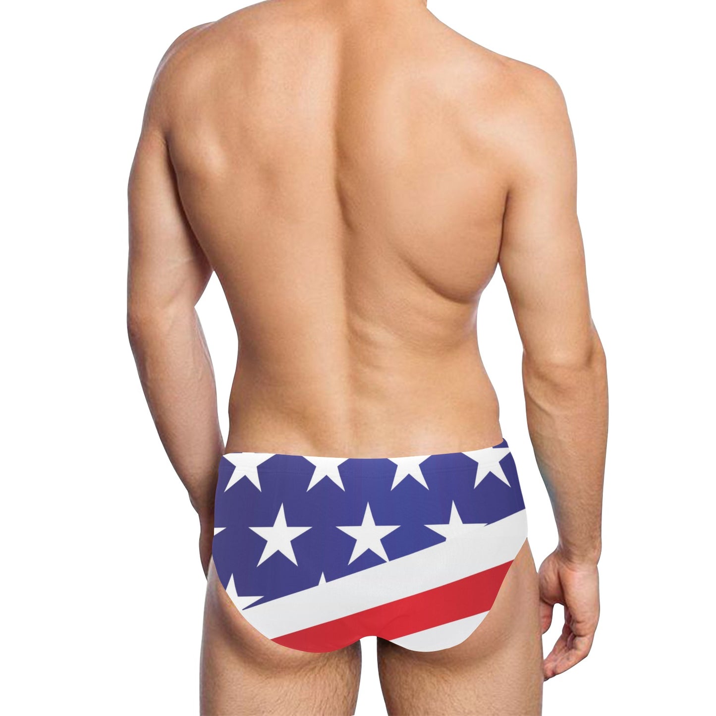 American flag Print Men's Swimming Briefs