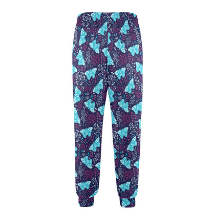 Butterfly Pattern Print Design 011 Men's Casual Track Pants