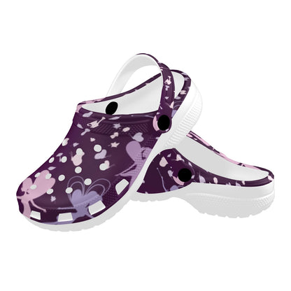 Fairy Pink Print Pattern Unisex Clogs Shoes