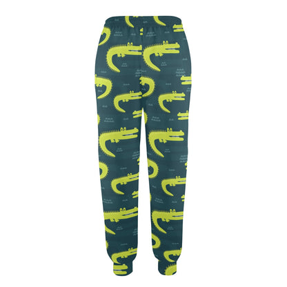 Alligator Pattern Print Design 03 Women's Casual Track Pants