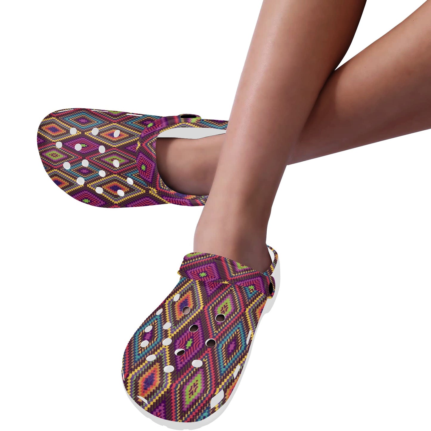 Southwestern Print Unisex Clogs Shoes