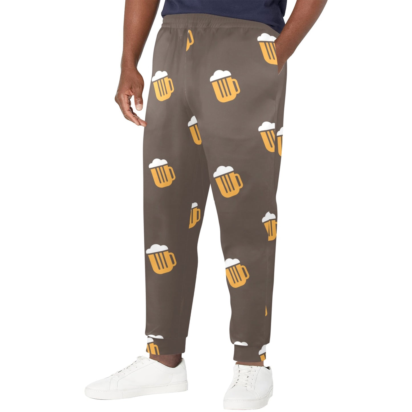 Beer Pattern Print Design 01 Men's Casual Track Pants