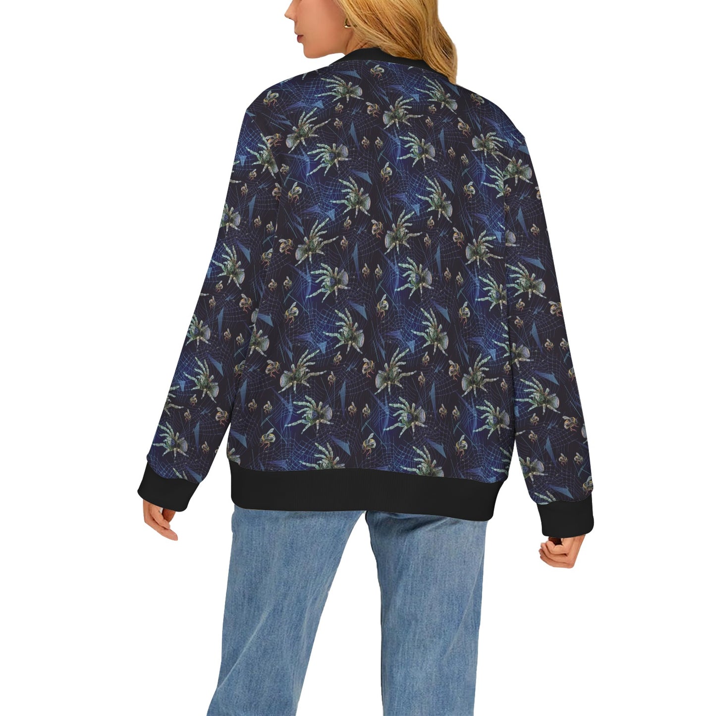 Tarantula Print Design LKS401 Women's Cardigan