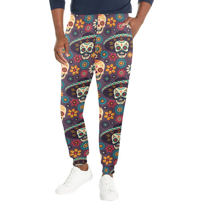 sugar skull Maxican Pattern Men's Casual Track Pants