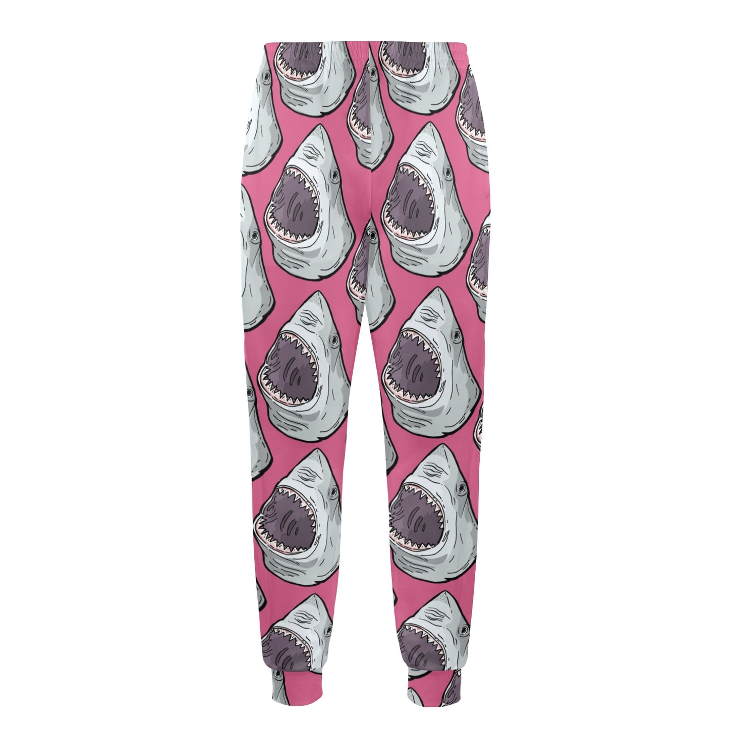 Great White Shark Pattern Print Design 01 Men's Casual Track Pants