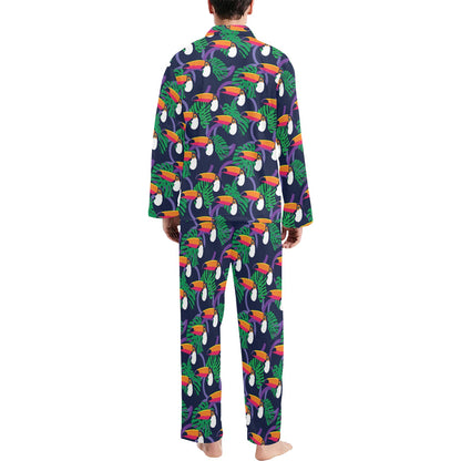 Toucan Print Design LKS302 Men's Long Pajama Set