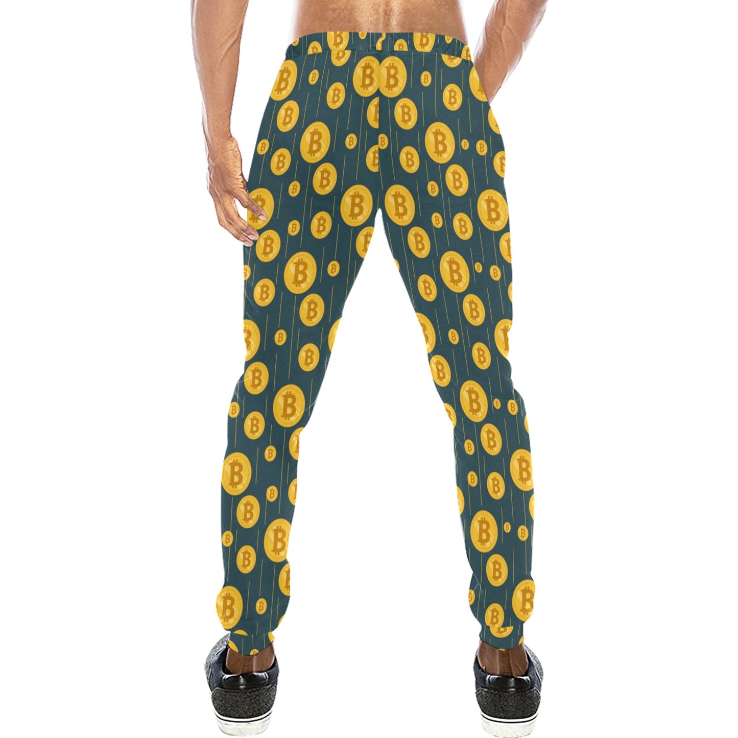 Bitcoin Pattern Print Design 01 Men's Sweatpants