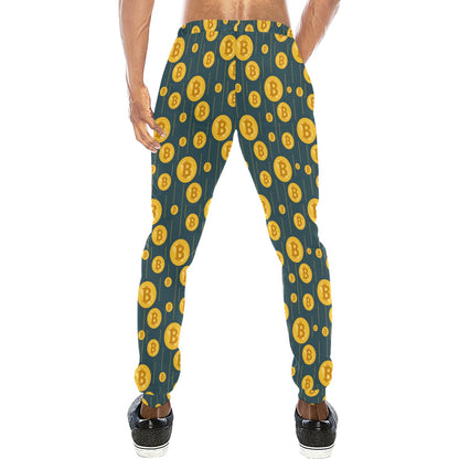 Bitcoin Pattern Print Design 01 Men's Sweatpants