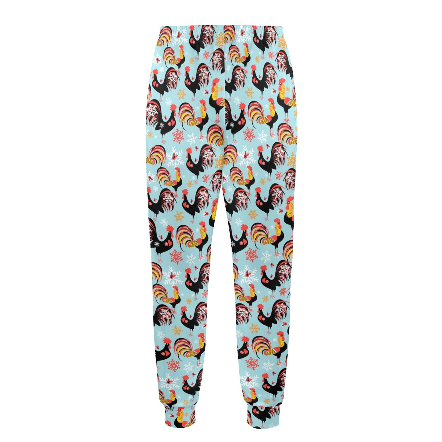 Rooster Themed Design Men's Casual Track Pants