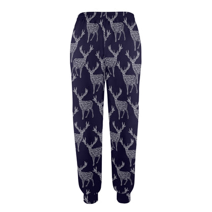 elk Design Print Pattern JJ0196 Women's Casual Track Pants