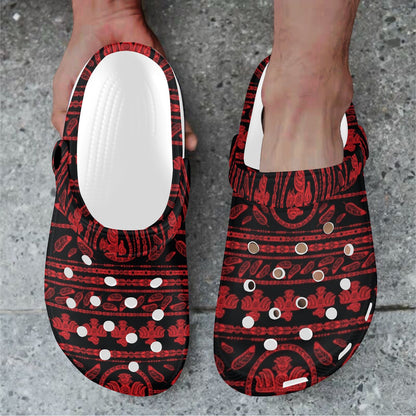 Native American Eagle Themed Print Unisex Clogs Shoes