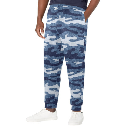 Jean Camouflage Pattern Print Design 05 Men's Casual Track Pants