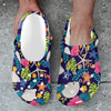 Beach Seashell Floral Theme Unisex Clogs Shoes