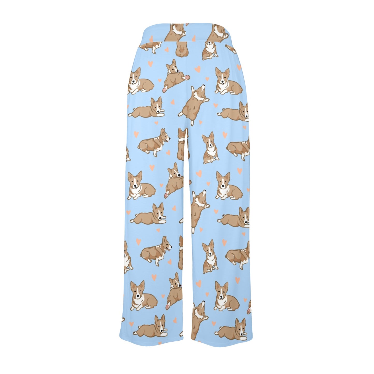 Pembroke Welsh Corgis Pattern Print Design A05 Women's Wide Leg Lounge Pants