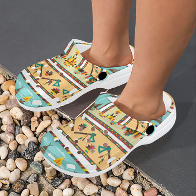 American indian Life Pattern Unisex Clogs Shoes