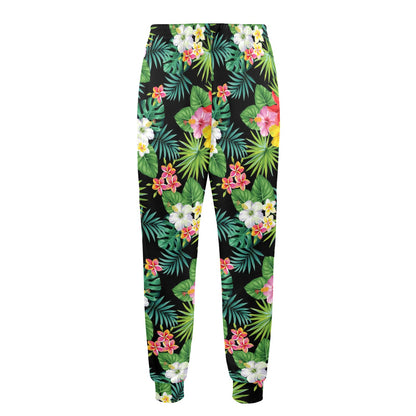 Hibiscus Hawaiian flower tropical Men's Casual Track Pants