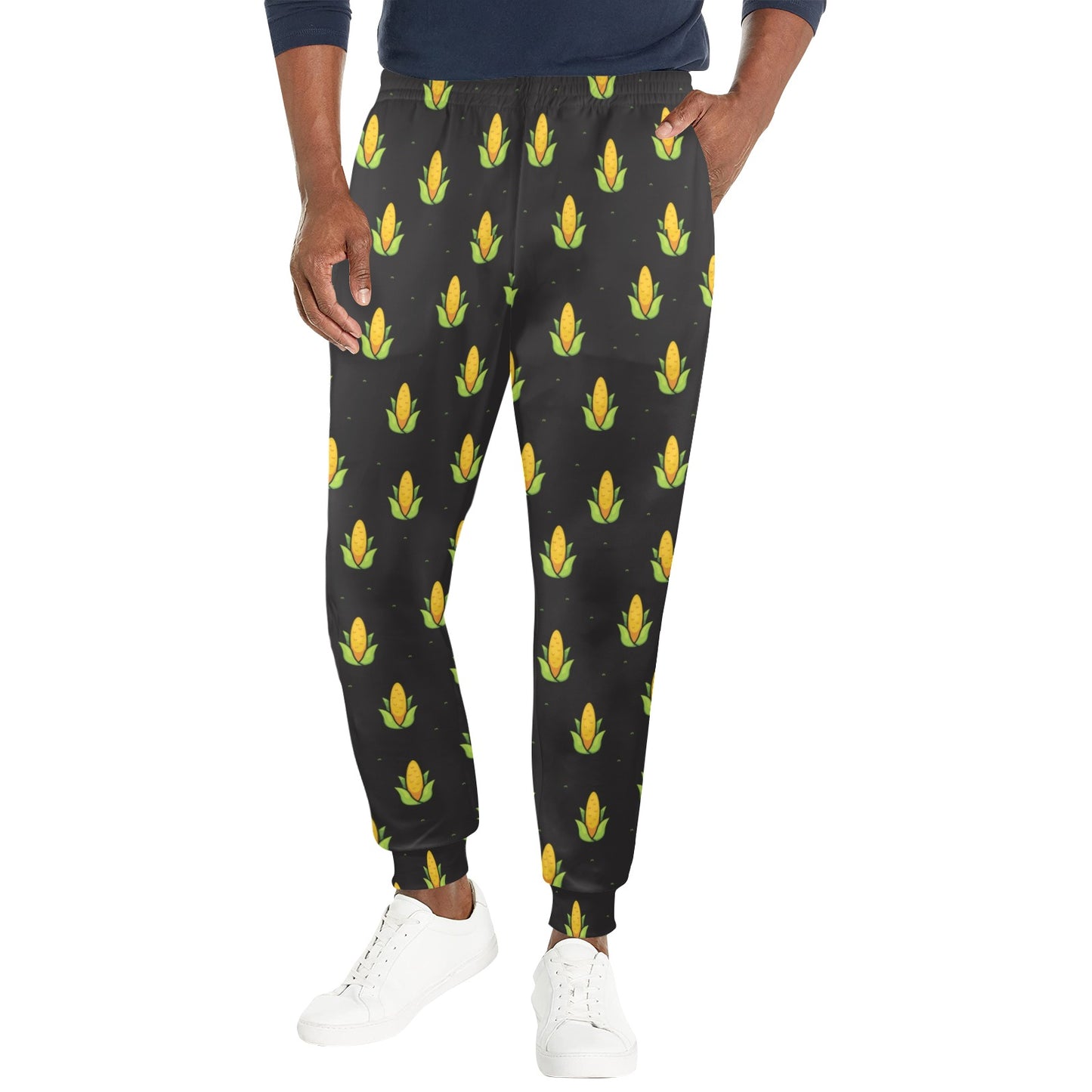 Corn Pattern Print Design 04 Men's Casual Track Pants