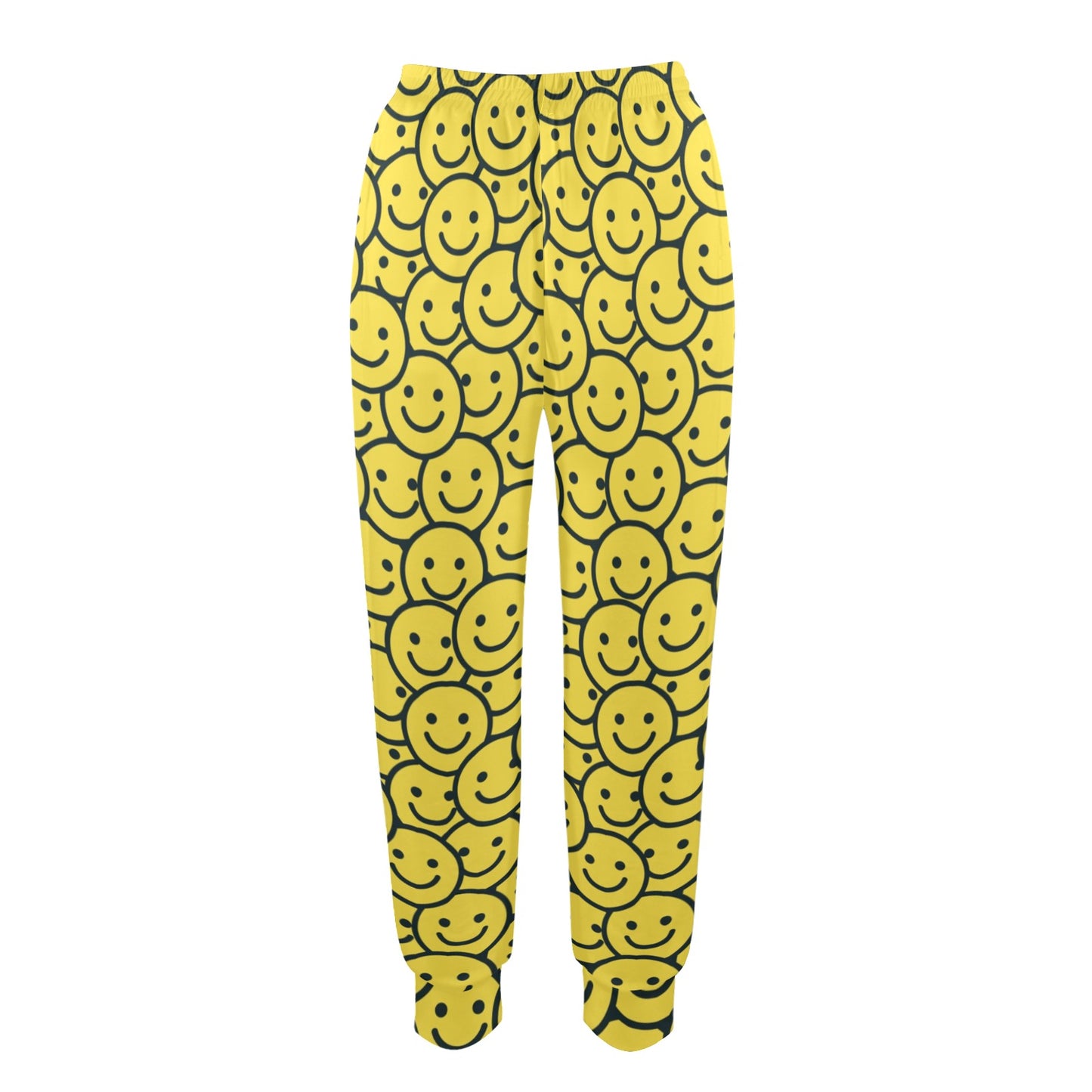 Smiley Face Emoji Print Design LKS302 Women's Casual Track Pants