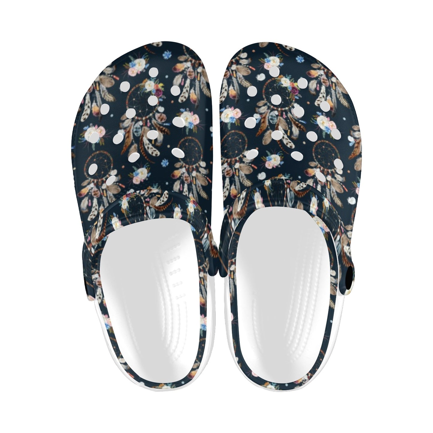 Dream Catcher Boho Floral Style Unisex Clogs Shoes