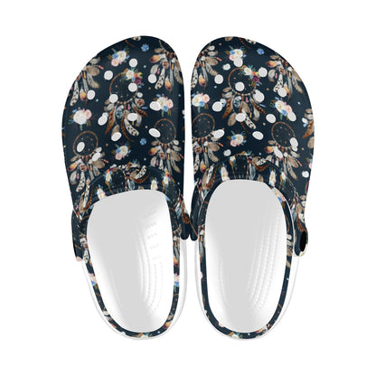 Dream Catcher Boho Floral Style Unisex Clogs Shoes