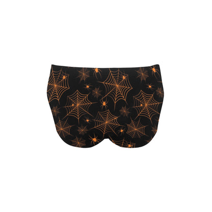 Spider Web Print Design LKS306 Men's Swimming Briefs