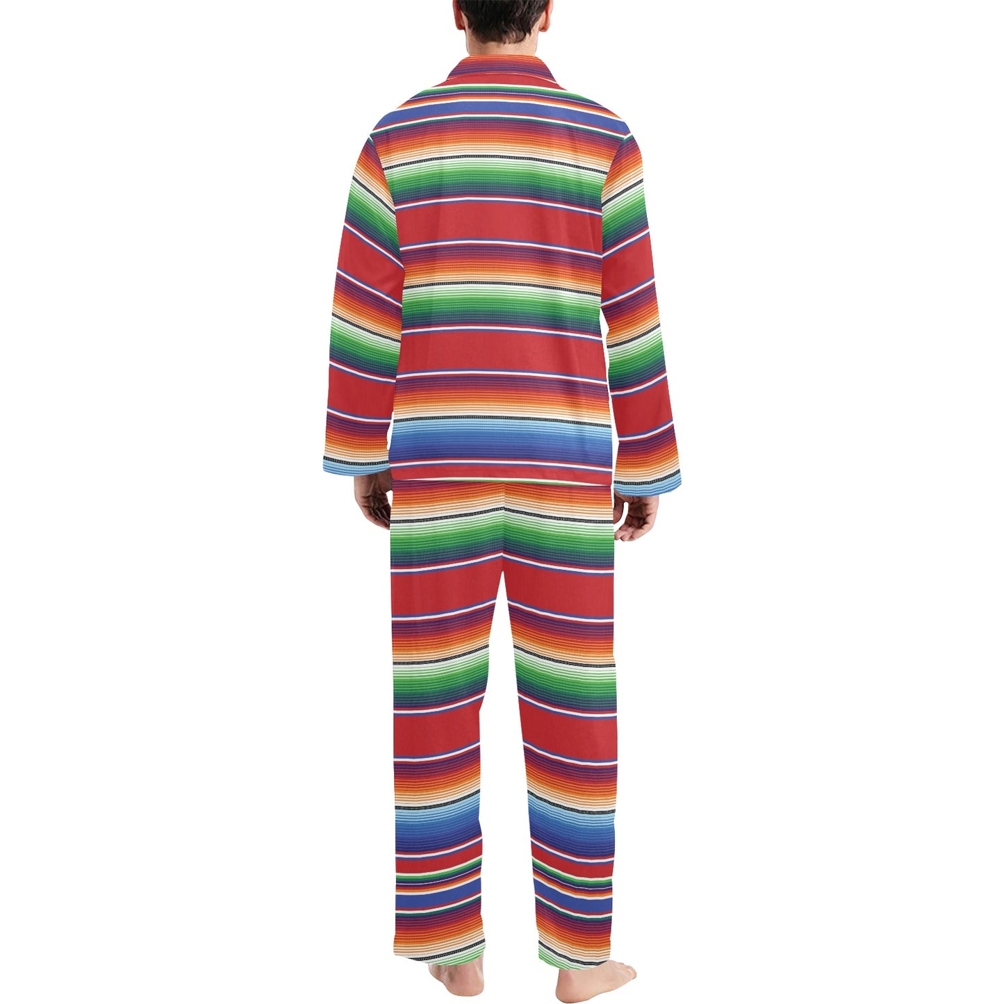 Serape Print Design LKS304 Men's Long Pajama Set
