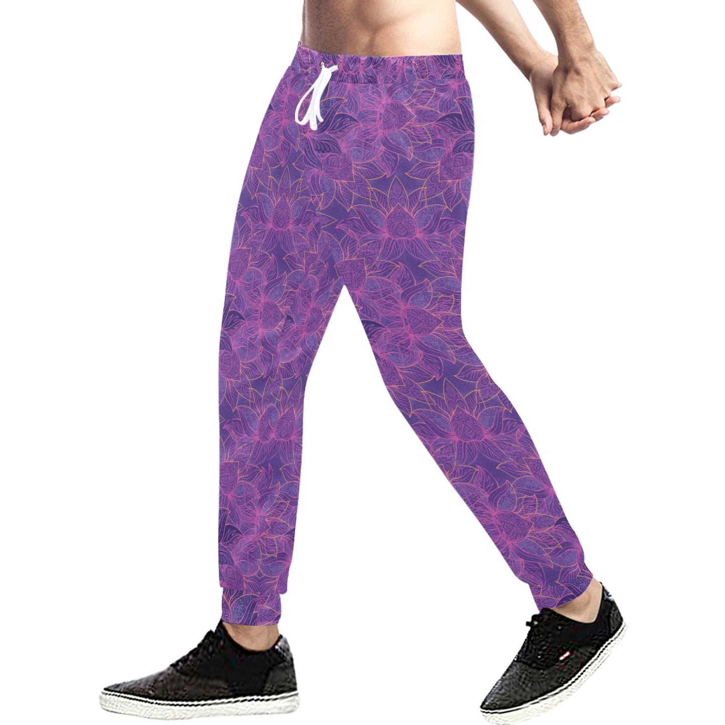 Bohemian Lotus Mandala Style Men's Sweatpants