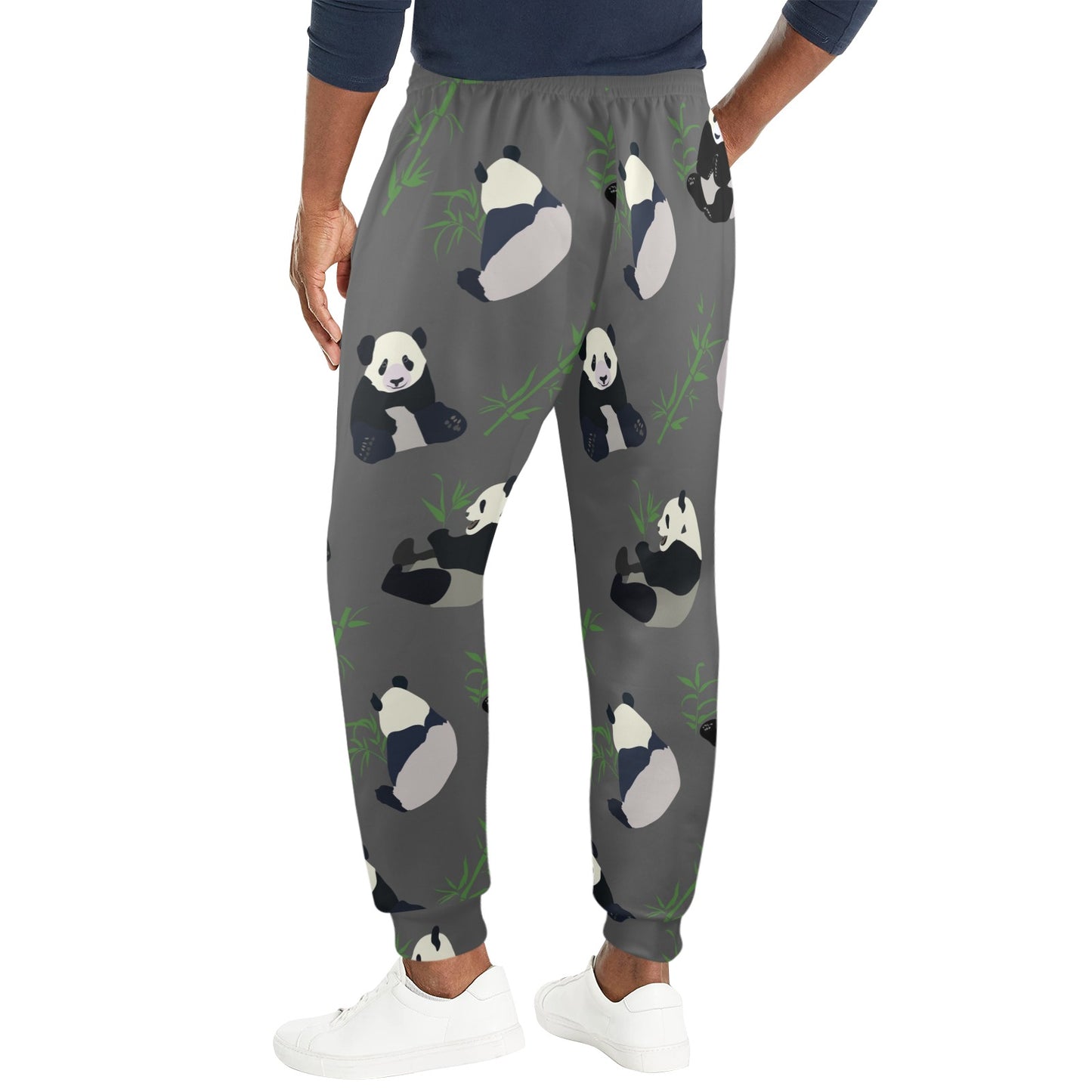 Panda Pattern Print Design A06 Men's Casual Track Pants