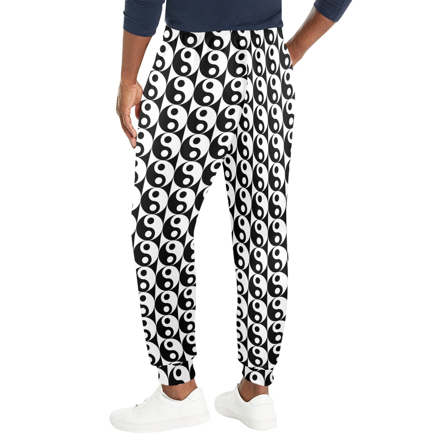 Yin Yang Classic Pattern Design Print Men's Casual Track Pants