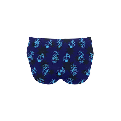 Music note Pattern Print Design A04 Men's Swimming Briefs