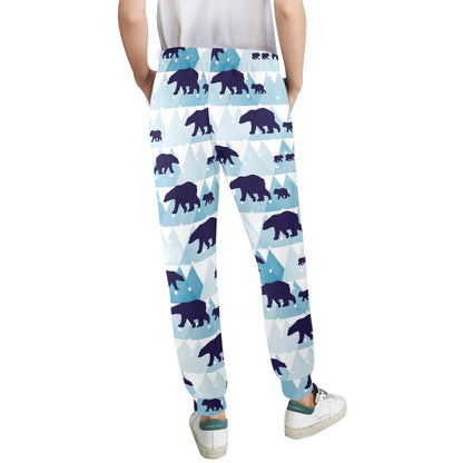 Bear Pattern Print Design BE01 Women's Casual Track Pants