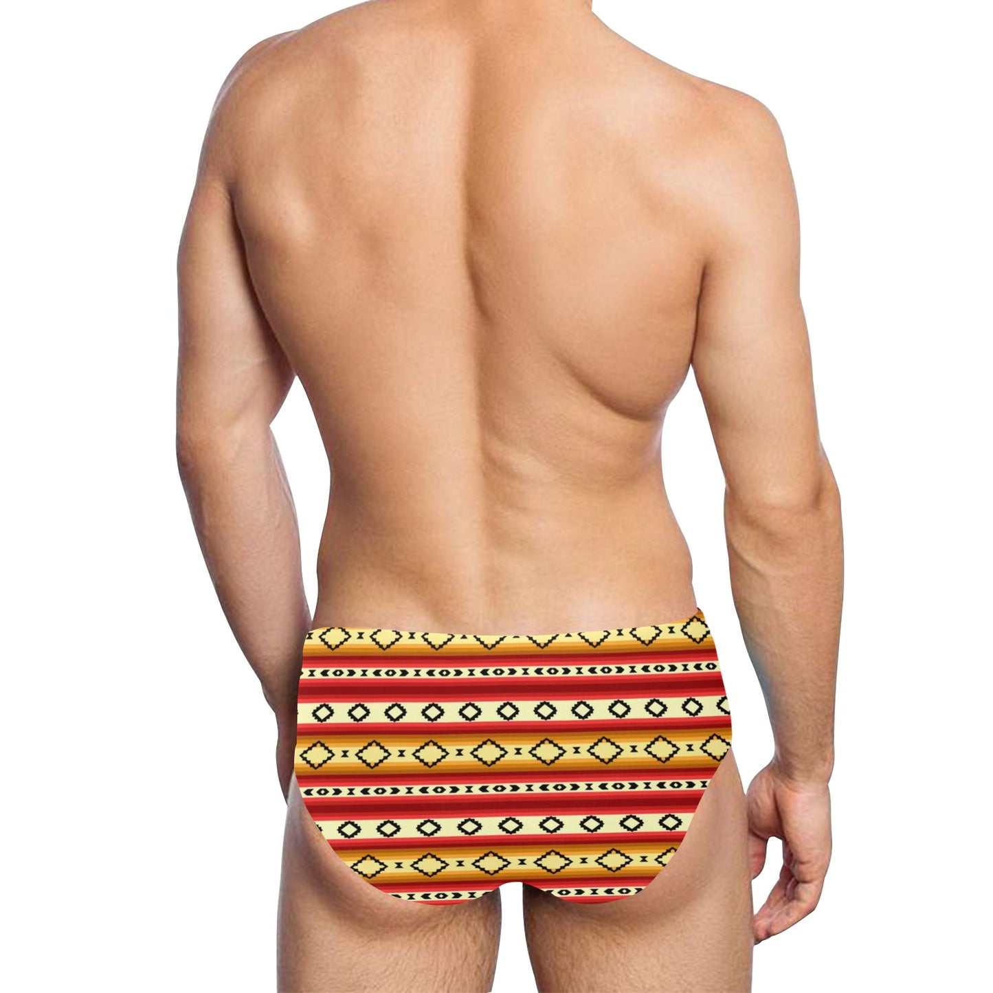Serape Themed Men's Swimming Briefs