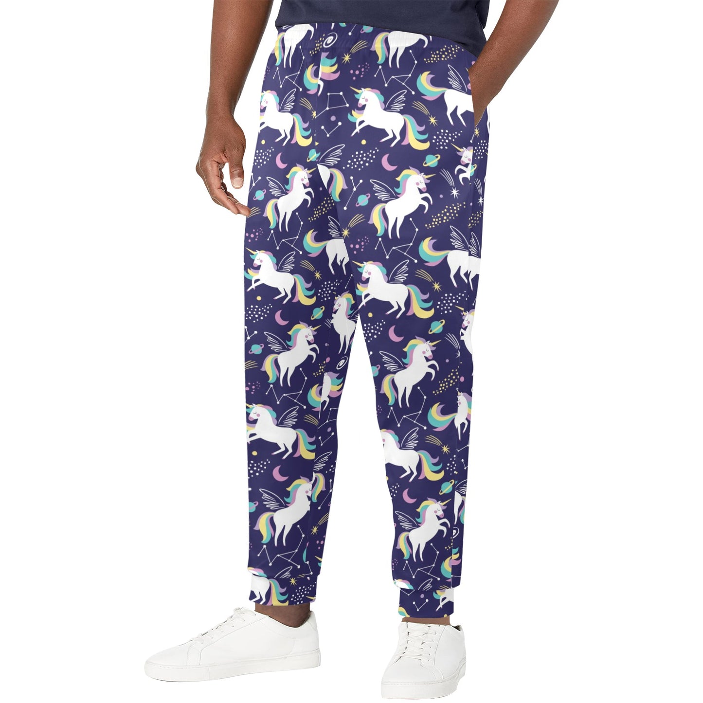 Unicorn Print Design LKS305 Men's Casual Track Pants