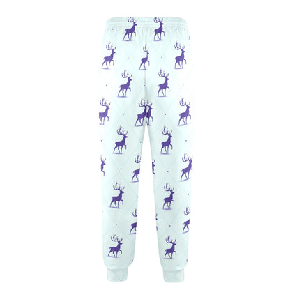 elk Design Print Pattern JJ0195 Men's Casual Track Pants