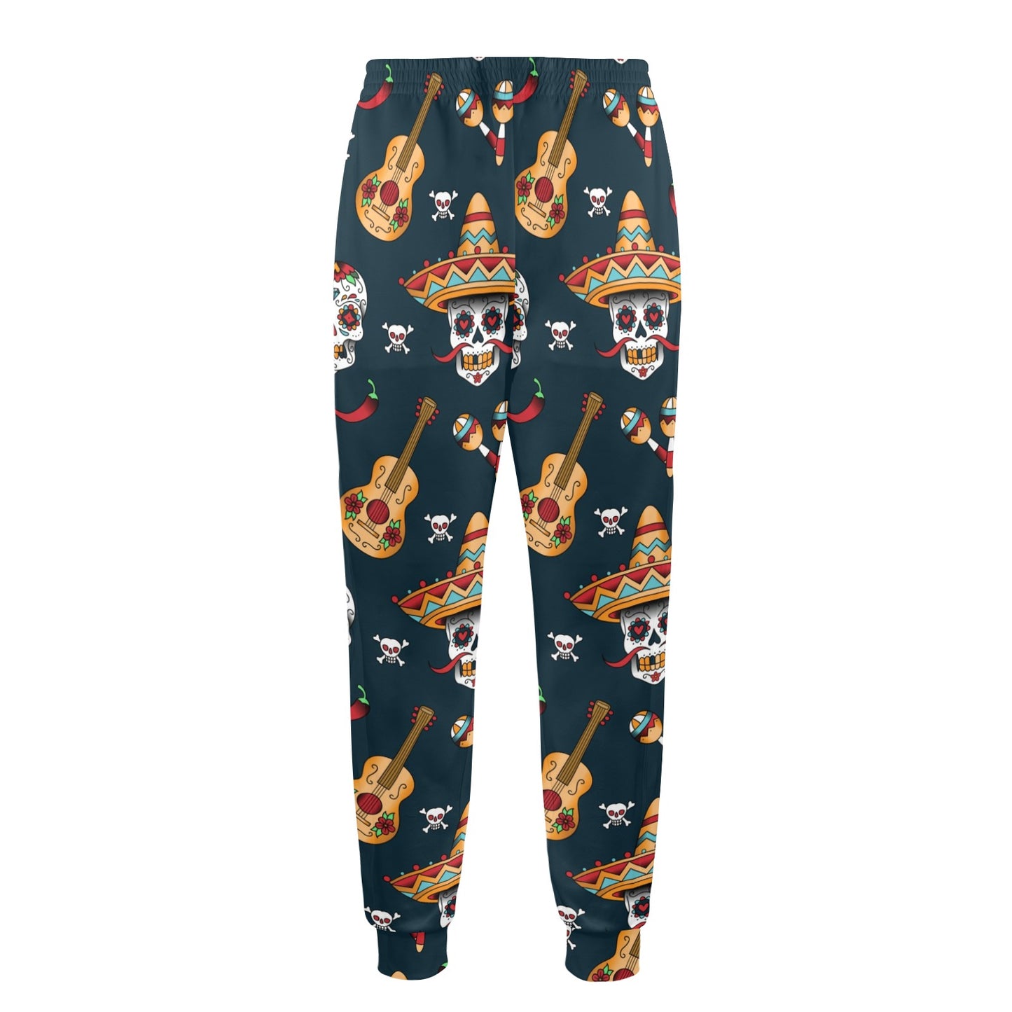sugar skull Mexican Men's Casual Track Pants