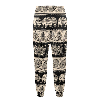 Elephant Hansa Lotus Pattern Men's Casual Track Pants