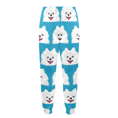 Pomeranians Pattern Print Design A05 Men's Casual Track Pants