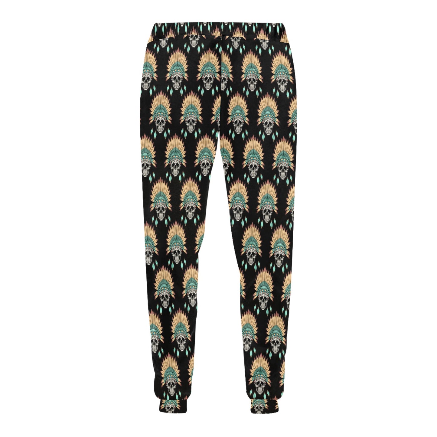American indian Skull Pattern Men's Sweatpants