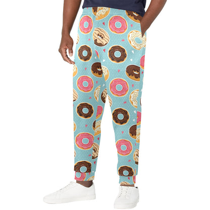 Donut Pattern Print Design DN04 Men's Casual Track Pants