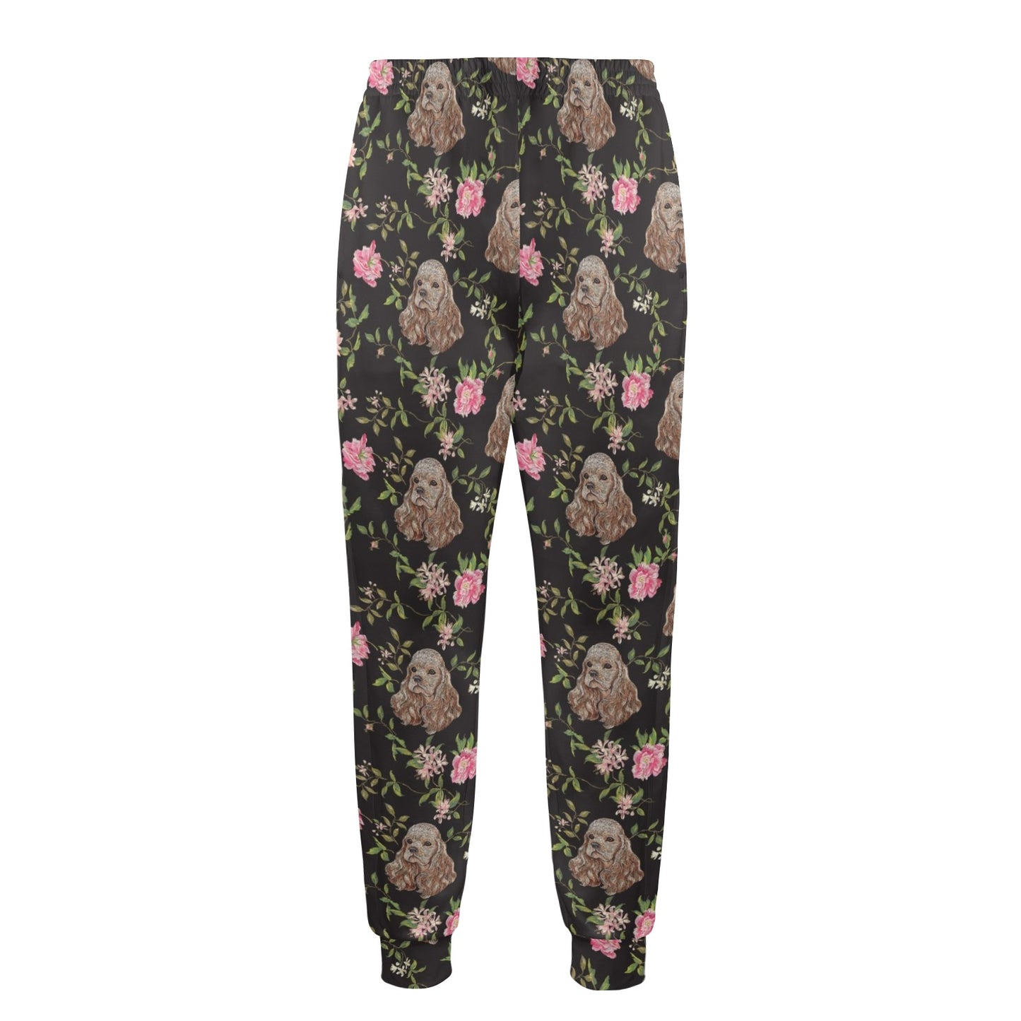 Cocker Pattern Print Design 03 Men's Casual Track Pants