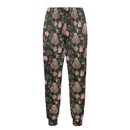 Cocker Pattern Print Design 03 Men's Casual Track Pants