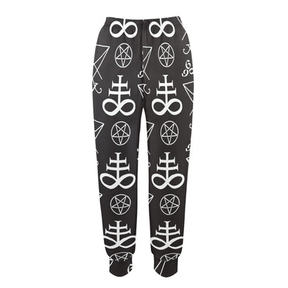 Pentagram Pattern Print Design A04 Women's Casual Track Pants
