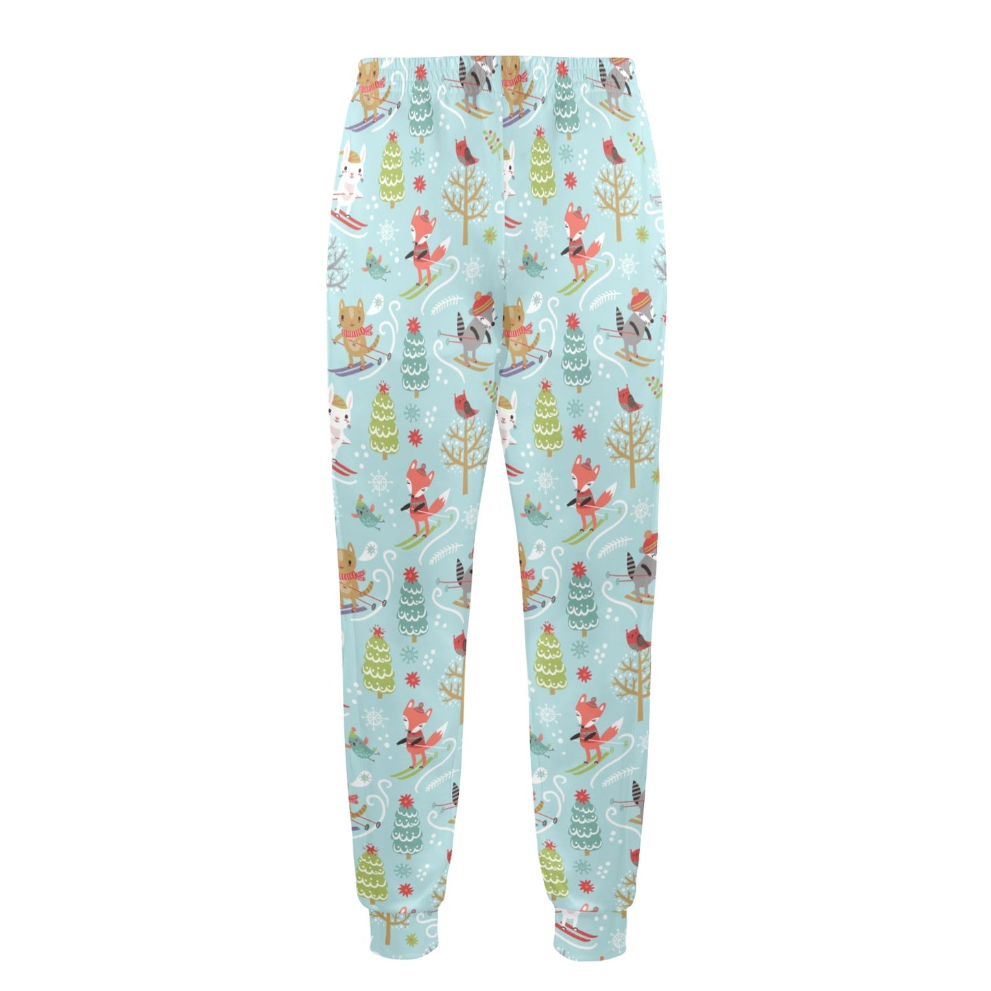 Ski Fox Cute Print Design LKS303 Men's Casual Track Pants