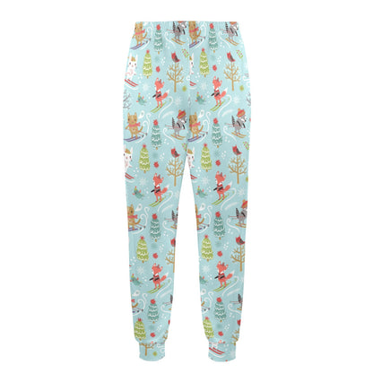 Ski Fox Cute Print Design LKS303 Men's Casual Track Pants