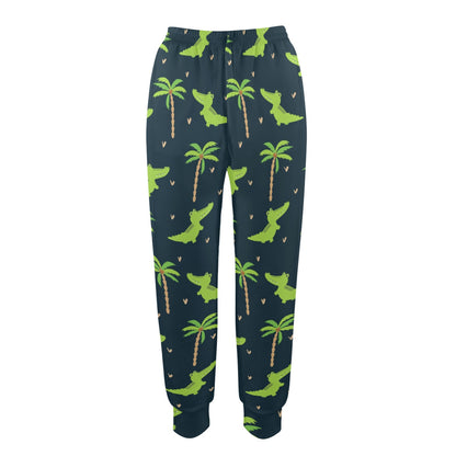 Alligator Pattern Print Design 02 Women's Casual Track Pants