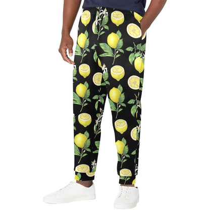 Lemon Pattern Print Design LM02 Men's Casual Track Pants