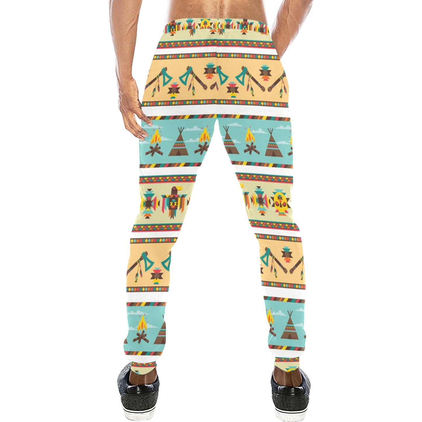 American indian Life Pattern Men's Sweatpants